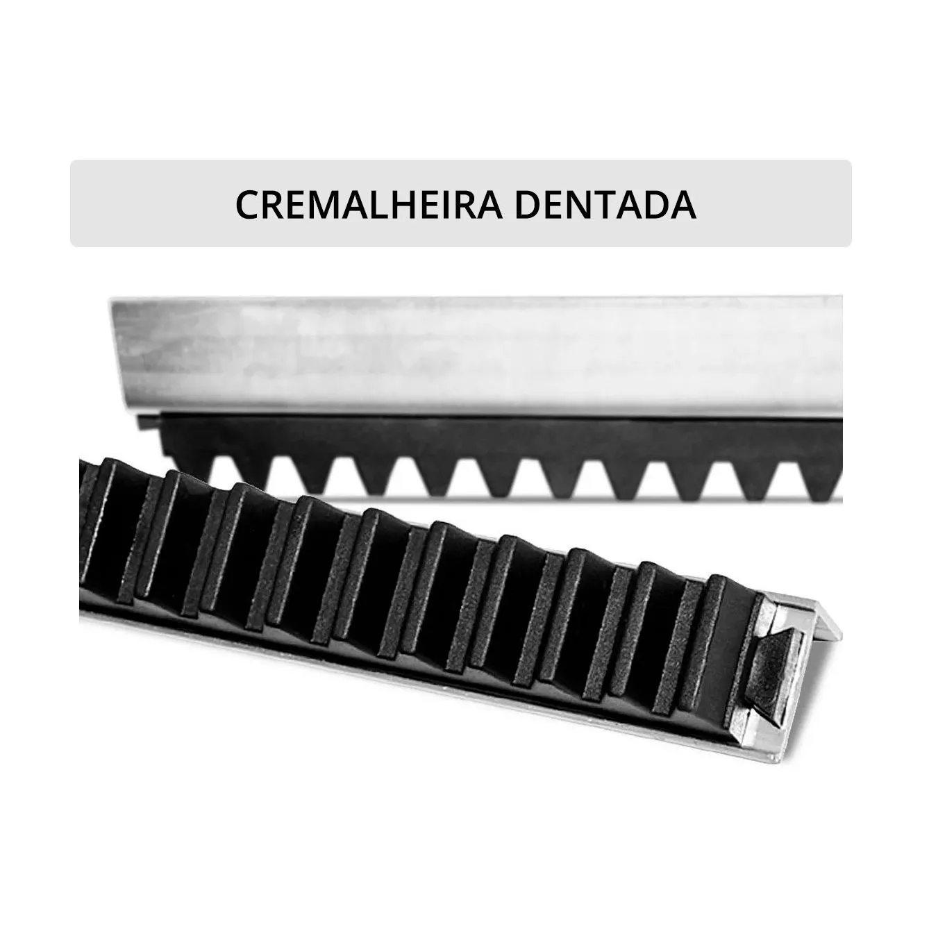 Kit Motor Portão Rossi DZ Atto Turbo 350Kg 1/5 Deslizante Automático de Correr Eletrônico Com Abertura Rápida + Cremalheira - Imagem 5